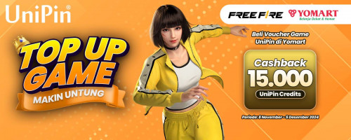 Top Up Game Makin Untung – Beli Voucher UniPin di Yomart dan Dapatkan Bonus hingga 15% UniPin Credits